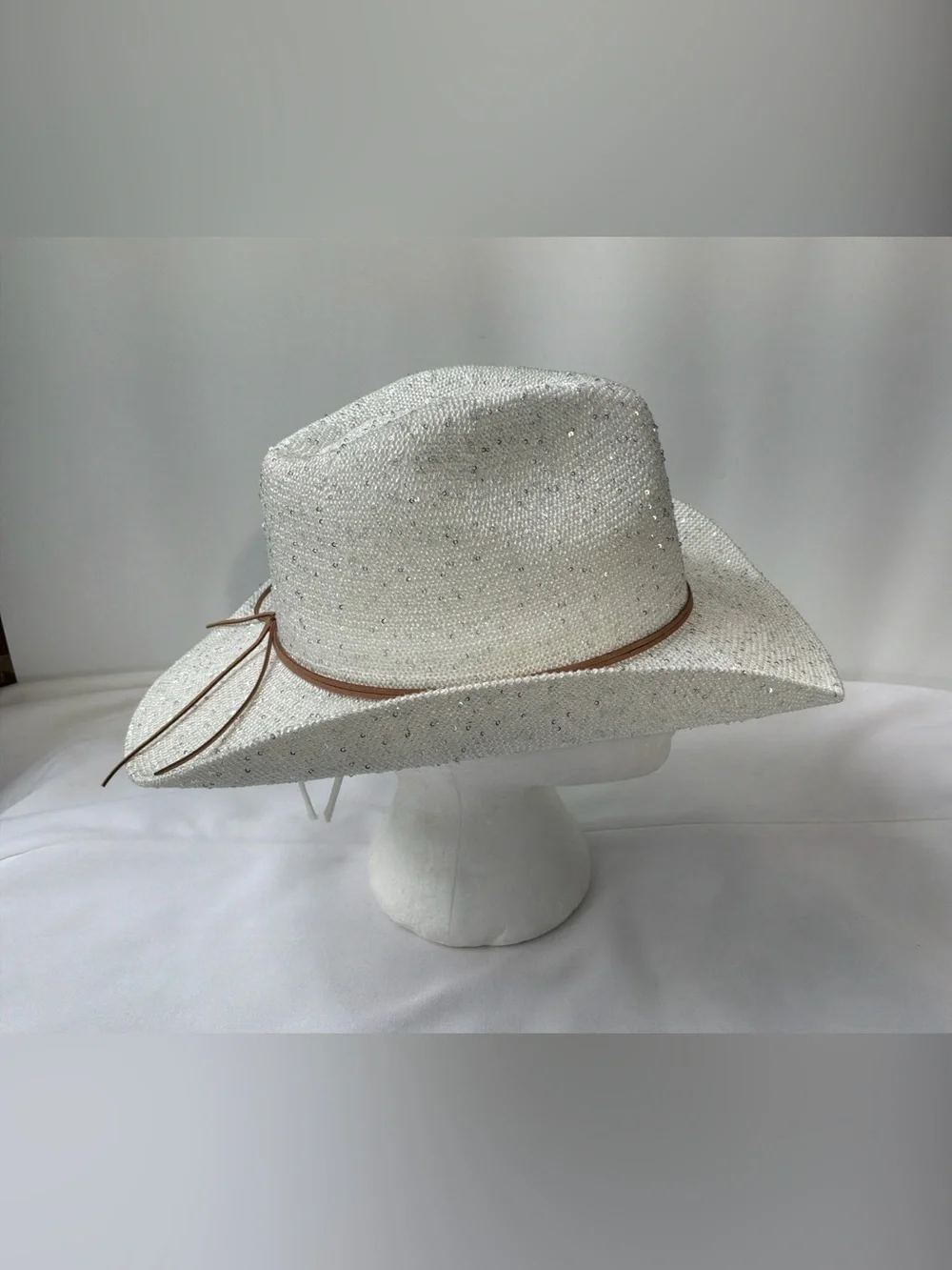 C.C Women's Cowgirl Cowboy Rhinestone String Band Cowboy Hat